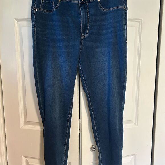 Seven7 Women's Plus Size 18W High Rise Skinny Jeans Blue - Picture 1 of 8